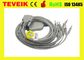 MS1-106902 EDAN một mảnh 10 chì EKG / cáp ECG với Banana 4.0 IEC 10 K điện trở