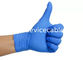 Có kết cấu Găng tay dùng một lần Nitrile màu xanh da trời có kết cấu Bột miễn phí