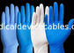 Có kết cấu Găng tay dùng một lần Nitrile màu xanh da trời có kết cấu Bột miễn phí