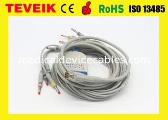 Tương thích HP M1770A 10 dẫn ECG / EKG cáp và leadwires với Banana4.0 tiêu chuẩn IEC