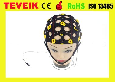Nắp điện cực điện cực đen điện cực thiếc, 20 dây dẫn tách mũ EEG