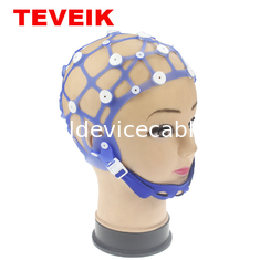 20 Kênh điện cực Mũ EEG Nhiều kích cỡ Silicone có thể tái sử dụng mà không có điện cực