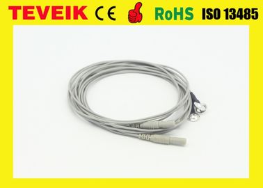 Giá xuất xưởng của Cáp điện cực ổ cắm Neurofeedback DIN1.5 với điện cực bạc nguyên chất, vật liệu TPU