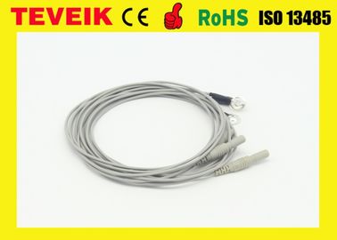 Giá xuất xưởng của Cáp điện cực ổ cắm Neurofeedback DIN1.5 với điện cực bạc nguyên chất, vật liệu TPU