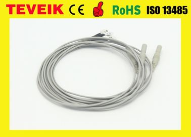 Giá xuất xưởng của Cáp điện cực ổ cắm Neurofeedback DIN1.5 với điện cực bạc nguyên chất, vật liệu TPU