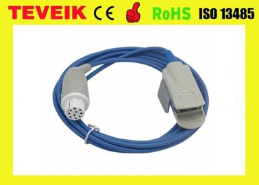 Giá nhà máy Teveik có thể tái sử dụng Datex OXY-F4-N Cảm biến SpO2 kẹp ngón tay dành cho người lớn, tròn 10 chân