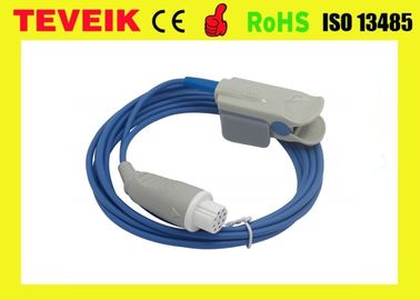 Giá nhà máy Teveik có thể tái sử dụng Datex OXY-F4-N Cảm biến SpO2 kẹp ngón tay dành cho người lớn, tròn 10 chân